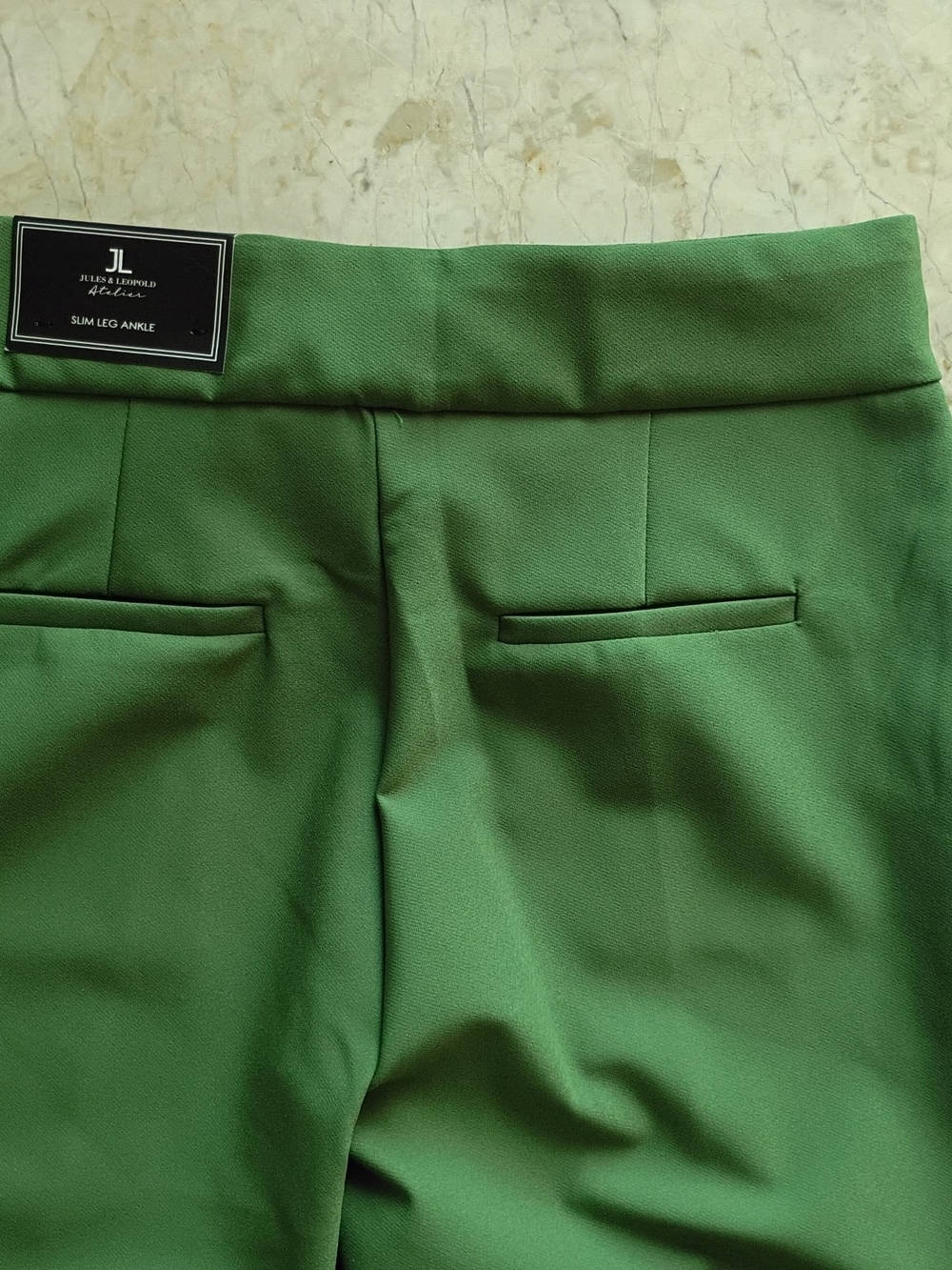 J.L. Atelier Green Ankle-Length Women's Trousers - Classic Fit SZ S P - Picture 3 of 4